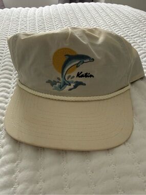 Katin Dolphin Embroidered Rope-Trim Cap - Cream